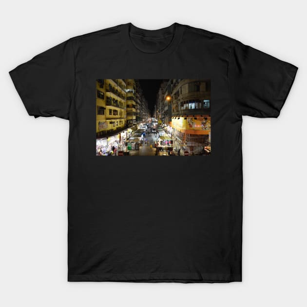 Mong Kok, Street Scene T-Shirt by Sampson-et-al